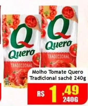 Supermercado Kibe molho tomate quero tradicional sachê oferta