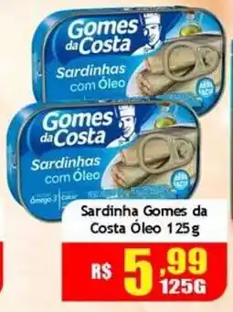 Supermercado Kibe Sardinha Gomes da Costa Óleo oferta