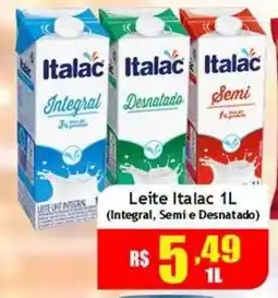 Supermercado Kibe Leite italac 1l oferta