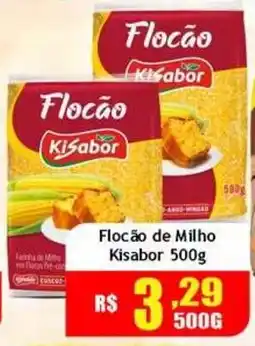 Supermercado Kibe Flocão de Milho Kisabor oferta