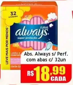 Supermercado Kibe Abs. Always s/ Perf. com abas oferta