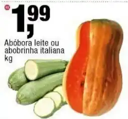 Frangolândia Abóbora leite ou abobrinha italiana oferta