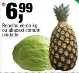 Frangolândia Repolho verde ou abacaxi comum oferta
