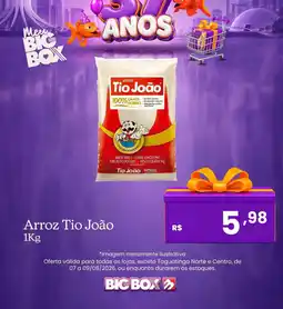 Big Box Arroz tio joão oferta