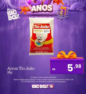 Big Box Arroz tio joão oferta