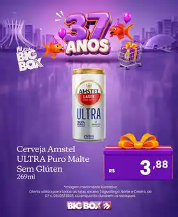Big Box Cerveja Amstel ULTRA Puro Malte Sem Glúten oferta