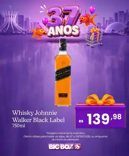 Big Box Whisky Johnnie Walker Black Label oferta