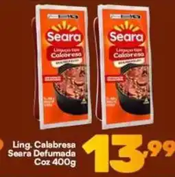 Barracão Supermercado Lingua calabresa seara defumada oferta