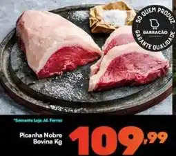 Barracão Supermercado Picanha Nobre Bovina oferta