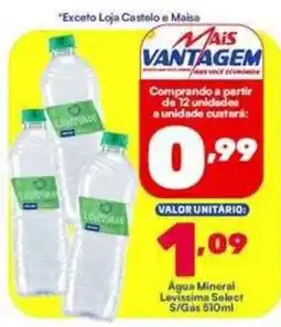 Barracão Supermercado Água Mineral Levissima Select oferta