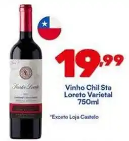 Barracão Supermercado Vinho Chil Sta Loreto Varietal oferta