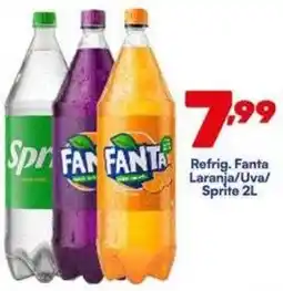Barracão Supermercado Refrig. Fanta Laranja/Uva/ Sprite 2L oferta