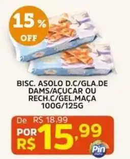 Pinheiro Supermercado Bisc. asolo d.c/gla.de dams/ açucar ou rech.c/gel.maça oferta