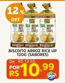 Pinheiro Supermercado Biscoito arroz rice up oferta