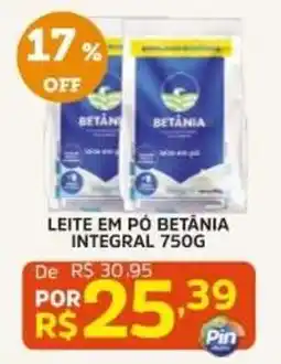 Pinheiro Supermercado Leite em pó betânia integral oferta