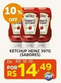 Pinheiro Supermercado ketchup heinz 397g (sabores) oferta