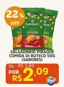 Pinheiro Supermercado Salgadinho Piraquê comida di buteco oferta