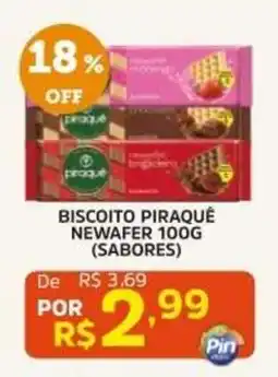 Pinheiro Supermercado Biscoito Piraquê Newafer 100g (Sabores) oferta