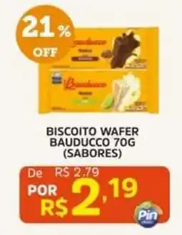 Pinheiro Supermercado Biscoito wafer bauducco 70g (sabores) oferta