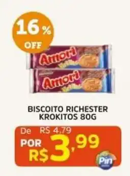Pinheiro Supermercado Biscoito richester krokitos oferta