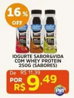 Pinheiro Supermercado Iogurte sabor&vida com whey protein oferta