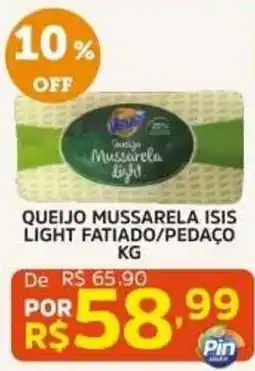 Pinheiro Supermercado Queijo mussarela isis light oferta