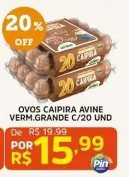 Pinheiro Supermercado ovos caipira avine oferta