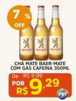 Pinheiro Supermercado Chá mate baer-mate com gás cafeína oferta
