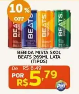 Pinheiro Supermercado Bebida mista skol beats 269ml lata oferta