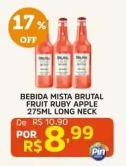 Pinheiro Supermercado Bebida mista brutal fruit ruby apple oferta