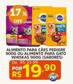 Pinheiro Supermercado alimento para cães pedigree ou alimento para gato whiskas oferta