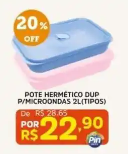 Pinheiro Supermercado Pote hermético dup p/microondas 2l(tipos) oferta
