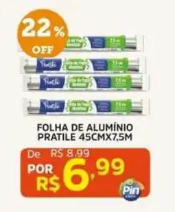 Pinheiro Supermercado folha de alumínio pratile oferta