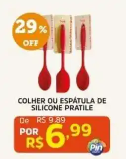 Pinheiro Supermercado colher ou espátula de silicone pratile oferta