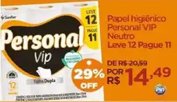 Pinheiro Supermercado Papel higiênico personal vip neutro oferta