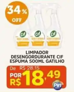 Pinheiro Supermercado Limpador desengordurante cif espuma gatilho oferta