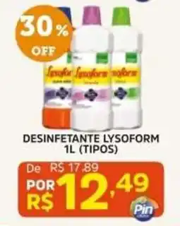 Pinheiro Supermercado Desinfetante lysoform 1l (tipos) oferta