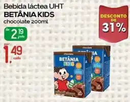 Cometa Supermercados Bebida láctea UHT betânia kids chocolate oferta