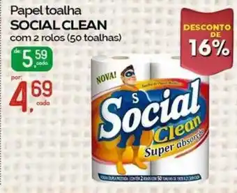 Cometa Supermercados Papel toalha social clean oferta