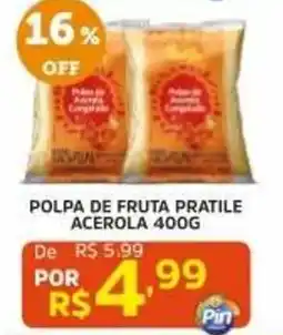Pinheiro Supermercado Polpa de fruta pratile acerola oferta