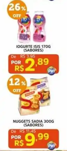 Pinheiro Supermercado Iogurte isis 170g (sabores) oferta