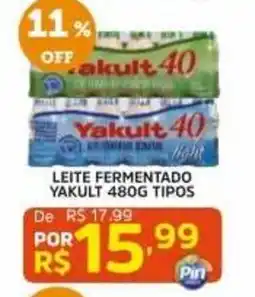Pinheiro Supermercado Leite fermentado yakult 480g tipos oferta
