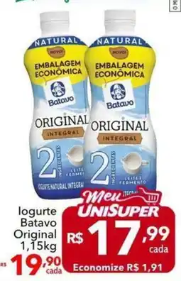 UniSuper logurte batavo original oferta
