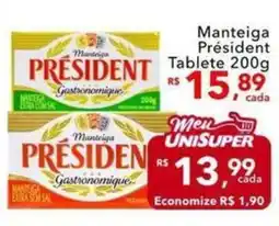 UniSuper Manteiga president gastronomique oferta