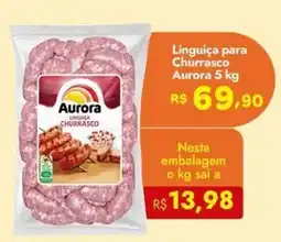 Supermercados Rondon Linguiça para churrasco aurora oferta
