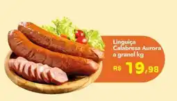 Supermercados Rondon Linguiça Calabresa Aurora oferta