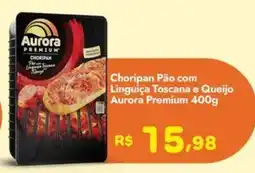 Supermercados Rondon Choripan pão com linguiça toscana e queijo aurora premium oferta