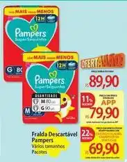 Atacadão Pampers - fralda descartável oferta