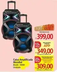 Atacadão Mondial - caixa amplificada oferta