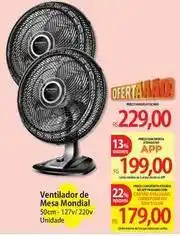 Atacadão Mondial - ventilador de mesa oferta
